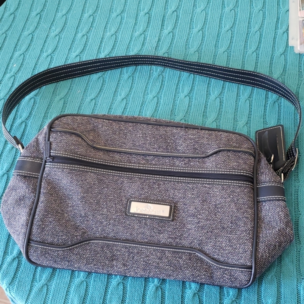 Vintage Jordache Tweed Luggage Bag